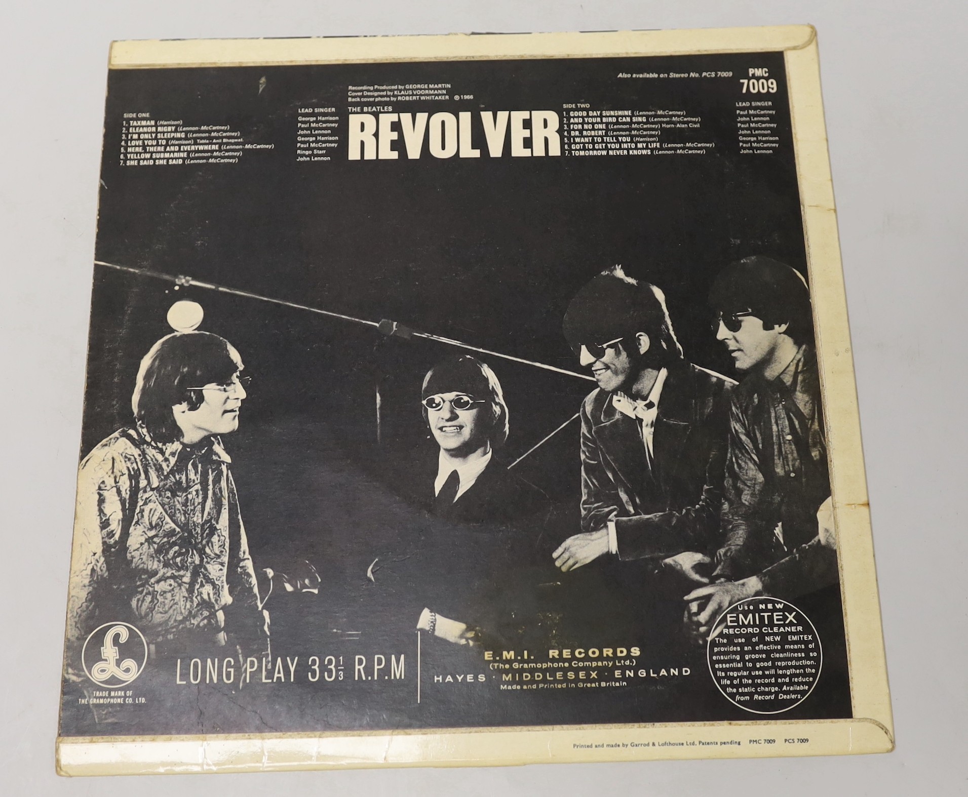 A collection of five Beatles LP’s to include top opening White Album